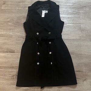 NWT White House Black Market Belted Trench Dress